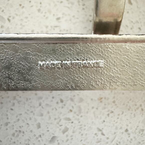 AR Paris Mod Depos Vintage Chain Belt Red Leather Thick Chunky - Picture 6 of 8